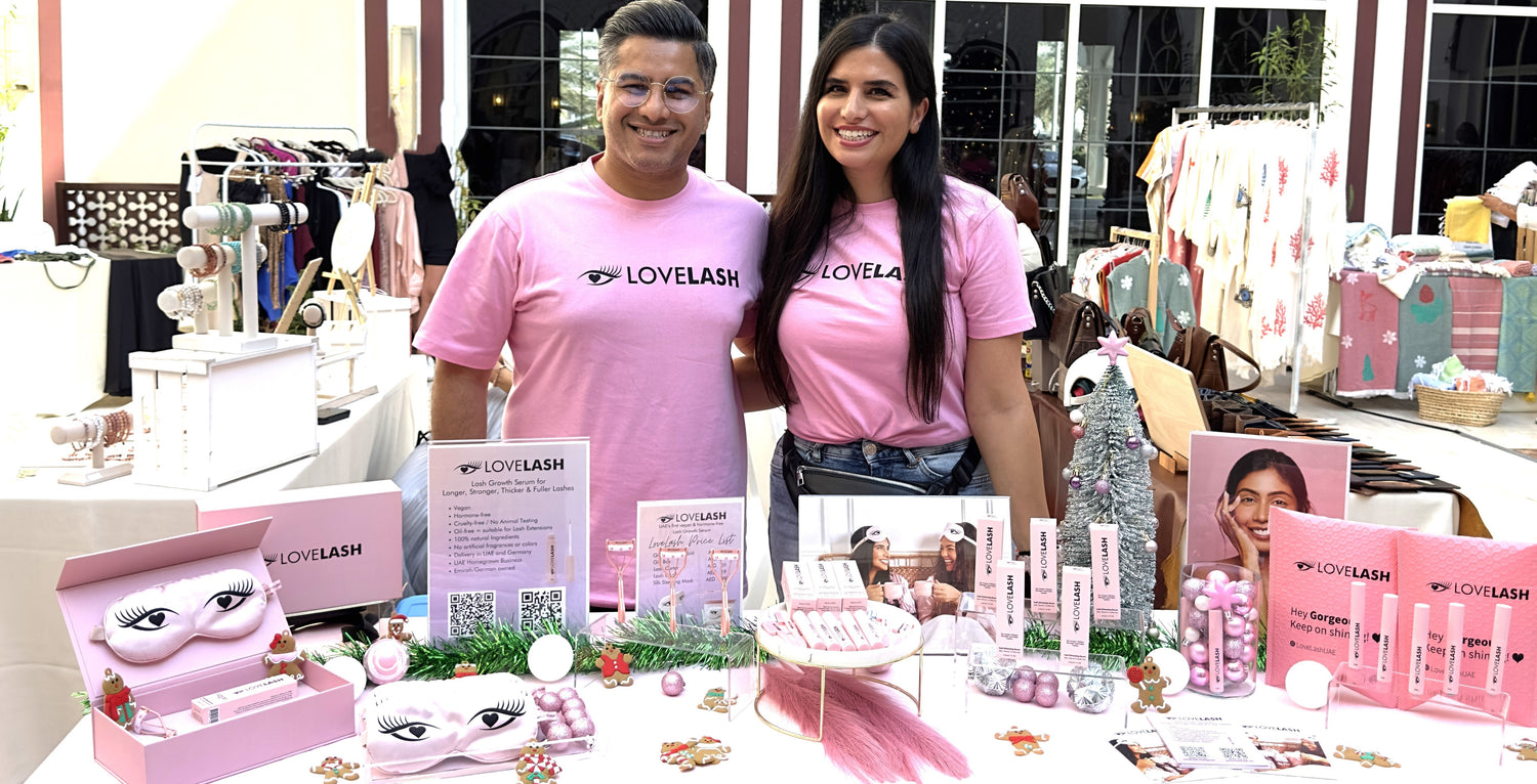 LoveLash, lashserum, festive markets dubai, dubai, veganbeauty