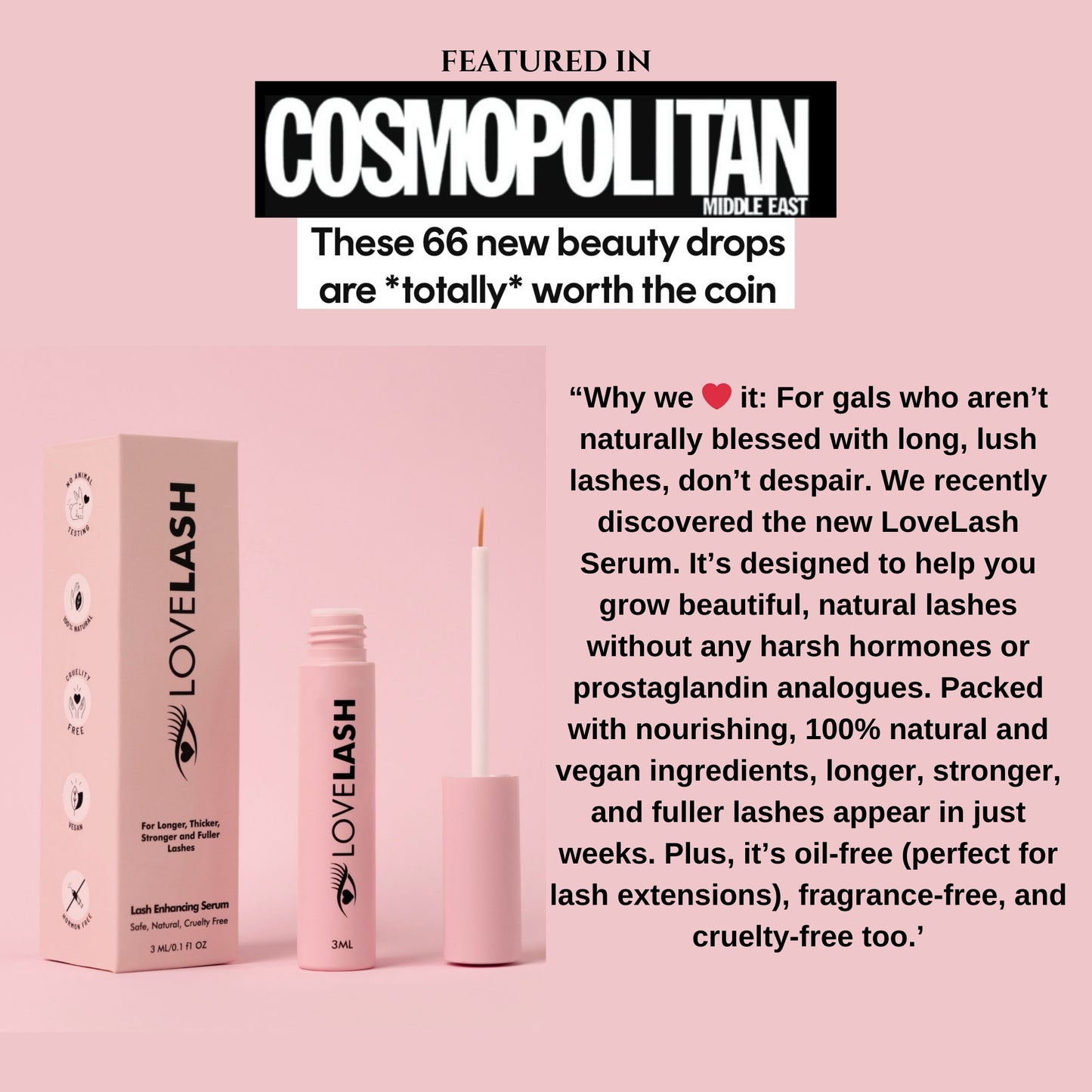 LoveLash Eyelash Growth Serum 3ml